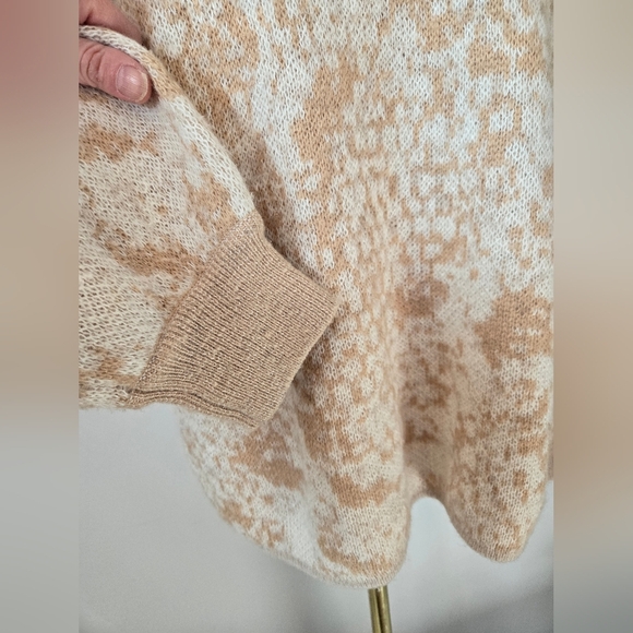 OLSEN Golden Camel Melange Cream Wool Blend Sweater. Size Large - Picture 3 of 10